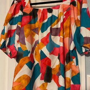 Colorful Abstract Women's Top